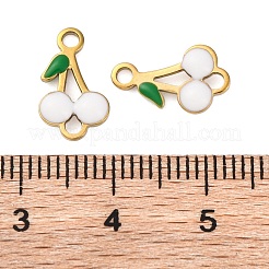 Ionenplattierung (IP) 304 Edelstahl Emaille Obst Anschluss Charms&nbsp;STAS-P373-01G