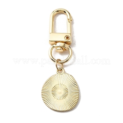 Decorazioni pendenti smaltate con volti sorridenti&nbsp;KEYC-WH0036-08LG-01