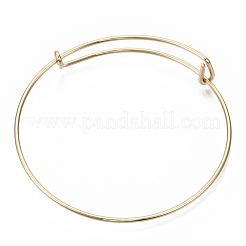 Fabrication de bracelet extensible en fer réglable&nbsp;X-BJEW-R038-KC