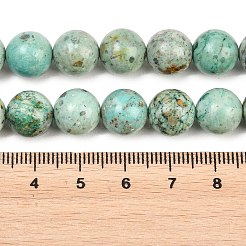 Natürliche peruanische türkisfarbene (Jaspis) Perlenstränge&nbsp;G-F836-A02-10mm