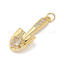 Pendentifs en laiton zircon cubique transparent&nbsp;KK-L268-008G