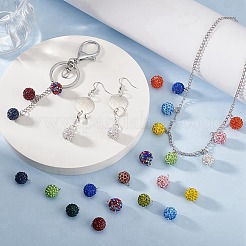 78 Stück 13 Farben Polymer Clay Strass-Anhänger&nbsp;RB-PH0001-48