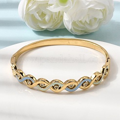 Bracelets articulés en acier inoxydable 304 émaillé pour femmes&nbsp;BJEW-B168-04G-01
