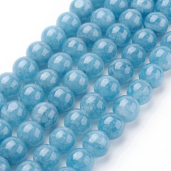 Natürliche weiße Jade Nachahmung amazonite Perlen Stränge&nbsp;X-G-F364-16-8mm