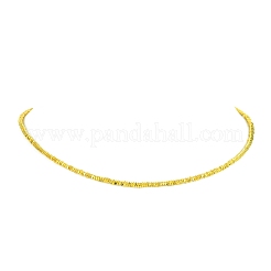 Collana con perline quadrate in ematite sintetica con fermagli in acciaio inossidabile 304&nbsp;NJEW-JN04410-01