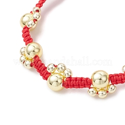 Braccialetti di perline di ematite sintetica non magnetica con placcatura galvanica a impronta di zampa&nbsp;BJEW-JB12085-01