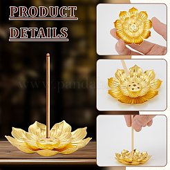 90 x Lotus-Räucherstäbchenhalter aus Zinklegierung.&nbsp;AJEW-WA0001-31