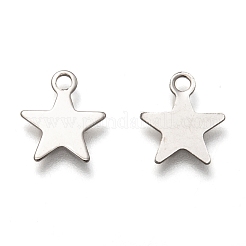 Anlaufgeschützte Charms aus Edelstahl 201&nbsp;STAS-B001-14A-P