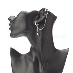 Boucles d'oreilles asymétriques en forme d'étoile en acier inoxydable 304 résistant au ternissement&nbsp;EJEW-JE04889-02