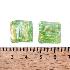 Cabochons décodés en résine translucide&nbsp;CRES-M001-07A-01