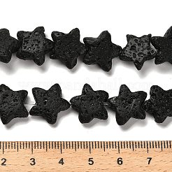 Natürliche Lavasteinperlenstränge&nbsp;G-G175-I15-01