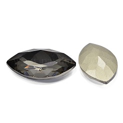 Facettierte Pferd Auge Glas wies zurück Strass cabochons&nbsp;RGLA-A011-17x32mm-SM