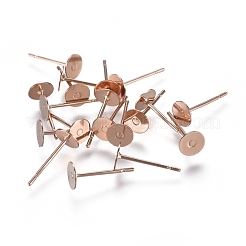 Accesorios para pendientes de acero inoxidable 304&nbsp;STAS-E484-67A-RG