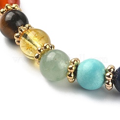 Braccialetti di perline intrecciati di gemme miste naturali e sintetiche&nbsp;BJEW-TA00325