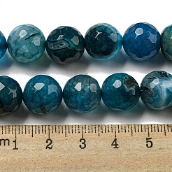 Le vene sfaccettate del drago naturale agatano i branelli dei branelli&nbsp;G-F447-12mm-P05