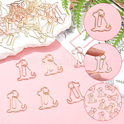 Clips de papel de hierro 40pcs 2 colores&nbsp;AJEW-SP0002-98B
