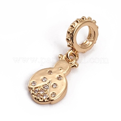 Messing europäische baumeln charme&nbsp;ZIRC-L091-047