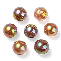 Placcatura uv perline acriliche iridescenti arcobaleno&nbsp;OACR-F004-04C
