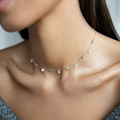Set di gioielli in argento sterling con cerchio a stella e zirconi per l'uso quotidiano&nbsp;XB3550-3