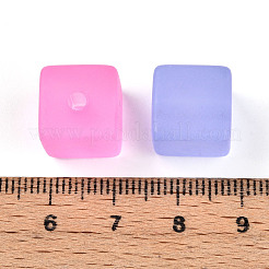 Gefrostet transparent Acrylperlen&nbsp;FACR-N006-03
