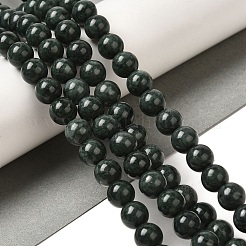 Brins de perles de jade noir naturel&nbsp;G-H067-A03-6MM