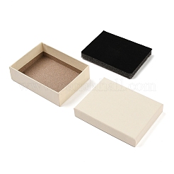 Cajas de cartón para guardar joyas de papel con esponja.&nbsp;CON-P023-01D-02