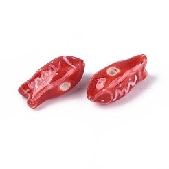 Cuentas de cerámica de porcelana hechas a mano&nbsp;PORC-T133-28F