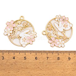 Gestell Legierung Emaille Anhänger&nbsp;FIND-A040-05B-03G