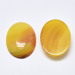 Cabochons en agate naturelle / agate rayée&nbsp;G-T122-22F