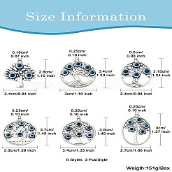 18 pièces 6 styles pendentifs en alliage de style tibétain&nbsp;FIND-CJ0002-10