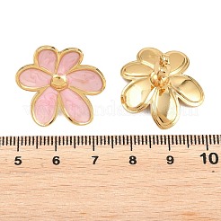 Boucles d'oreilles puces en acier inoxydable 304 émaillé pour la Saint-Valentin&nbsp;EJEW-K331-01G-01