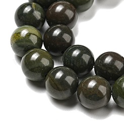 Fili naturali africani verde autunno perline di diaspro&nbsp;G-R494-A19-04