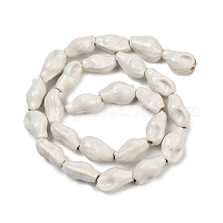Perles en porcelaine faites à la main de la série Ocean&nbsp;PORC-R002-04A-05