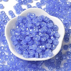 Perles de rocaille en imitation de jade et en verre lustré&nbsp;SEED-E001-J3x6mm-A02