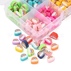 200 pz 10 colori fatti a mano perline di argilla polimerica&nbsp;CLAY-YW0001-67