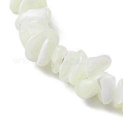 Stretch-Armbänder aus natürlichen Trochus-Muschelsplitterperlen für Frauen und Männer&nbsp;BJEW-JB10549