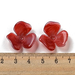 Cabochons en acrylique opaque bicolore&nbsp;OACR-G034-03D