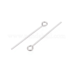 Anlaufschutz 925 Sterling Silber Ösenstifte&nbsp;STER-N016-0.4x20mm-01P