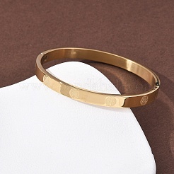 Bracelets à charnière en acier inoxydable 304 pour femmes&nbsp;BJEW-B161-11G-01