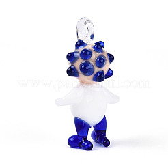 Pendentifs figurines de clown en verre filé à la main&nbsp;LAMP-T025-09E