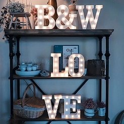 Ornements de lettres en bois&nbsp;WOOD-GF0001-15-20