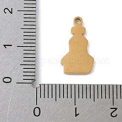 Ciondoli in acciaio inossidabile 304 smaltati a tema natalizio&nbsp;LS-STAS-K312-04A-G