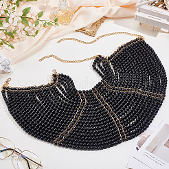 1 Stück Schal mit Kunstperlen aus Kunstharz&nbsp;AJEW-GA0010-05
