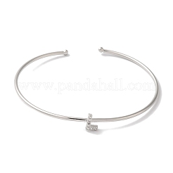 Bracelets en laiton plaqué en rack&nbsp;BJEW-A018-01P-L