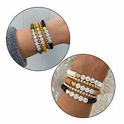 DIY Heishi Perlen Stil Stretch Armbänder machen Kits&nbsp;DIY-JP0005-86