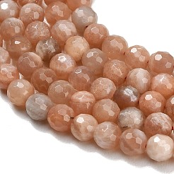 Natürliche sunstone Perlen Stränge&nbsp;G-C280-B18-6mm