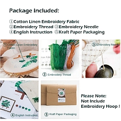 Kit da ricamo fai da te con motivo floreale&nbsp;DIY-P077-029