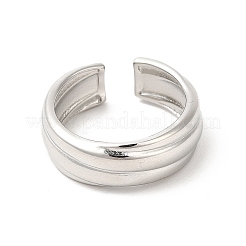 Anello polsino aperto rivestito in acciaio inossidabile 304 anti-ossidazione per donna&nbsp;RJEW-E063-29P