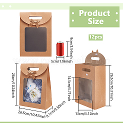 Sacchetti regalo rettangolari in carta kraft&nbsp;ABAG-WH0038-26B