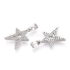 Ottone micro spianare pendenti zirconi&nbsp;KK-N257-63P